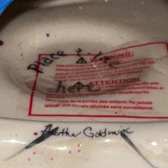 Blue Sky Clayworks Heather Goldminc Rudolph Jingle Bell Shop Candle House - Picture 5 of 8